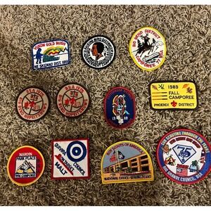 Vintage Boy Scouts Patches Texas Oklahoma Kansas 11 Patches